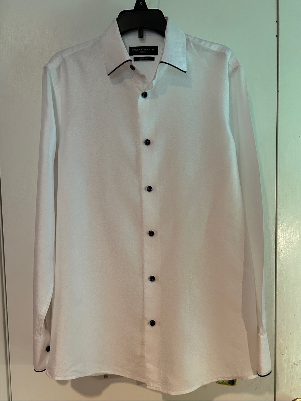 Boy’s Tuxedo shirt with navy trim